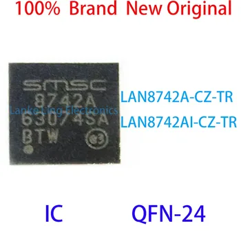 LAN8742A-CZ-TR 8742A LAN8742AI-CZ-TR 8742A-I 100% Абсолютно Новый Оригинальный IC QFN-24