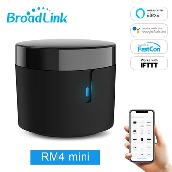 BroadLink RM4 Мини Универсальный пульт дистанционного Управления ИК WiFi Смарт-контроллер HTS2 Датчик температуры И влажности Работает Alexa Google Home