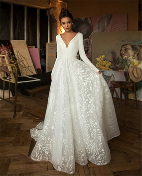 Белое свадебное платье Robe De Mariee, Дубай, Роскошные Аппликации, Кружевное Свадебное платье, Платья на заказ, Свадебное Vestidos De Novia 2021