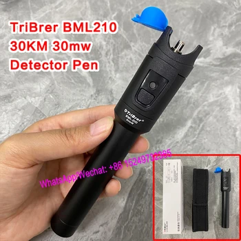 TriBrer BML210 30KM VFL Волоконно-оптический визуальный детектор неисправностей Ручка 30 МВт Тестовая ручка оптического волокна Световая ручка Видимый источник света