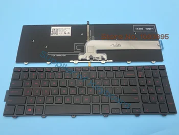 Новая английская клавиатура для ноутбука Dell Latitude 3550 3560 3570 с красной подсветкой
