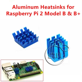 1 Комплект 2шт Радиаторов Raspberry Pi Cooler Алюминиевый С Клеевым Радиатором Комплект Для Охлаждения RPI 3/2 Model B