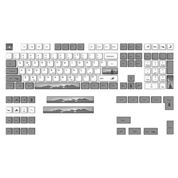 130 Клавиш PBT Keycaps XDA Profile DYE SUB Электронная игровая клавиатура для механической клавиатуры Cherry MX Switch