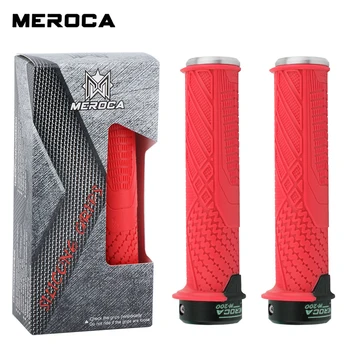 Ручки для руля велосипеда MEROCA, горный велосипед, Супер мягкая фиксирующаяся крышка руля, текстура MTB, нескользящие аксессуары для велоспорта