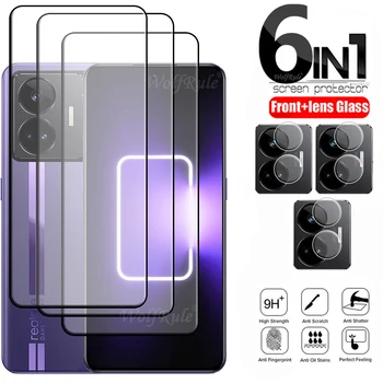 6-в-1 Для OPPO Realme GT Neo 5 Стекло Realme GT Neo 5 Закаленное Стекло Полное Покрытие Экрана Протектор Realme GT Neo 2 3 5 Стекло объектива