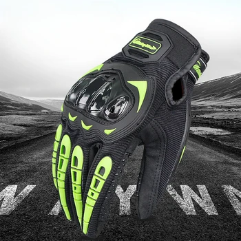 Перчатки для гонок с сенсорным экраном, защита от осени, всесезонные универсальные перчатки для езды на мотоцикле