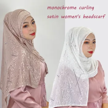 Новый Головной Платок, гладящий бриллиантовый монохромный Женский головной платок, Милый Новый шарф-пуловер, Элегантный Темперамент