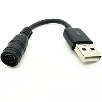 USB Штекер к DC 5,5 *2,1 Женский порт Кабель преобразования питания DC5.5 Женский кабель для зарядки через USB 5 В кабель преобразования