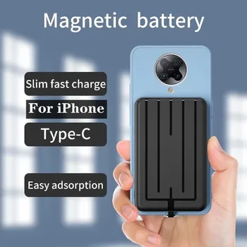 Для iPhone 11 12 13 Магнитная быстрая зарядка Magsafe PowerBank Внешний Универсальный блок питания Быстрое зарядное устройство для Xiaomi Huawei Samsung