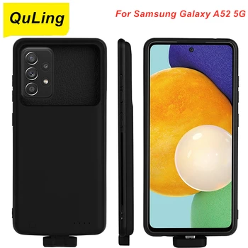 QuLing 5000 мАч Для Samsung Galaxy A52 5G Чехол для аккумулятора A52 Зарядное устройство Банка Питания Чехол Для Samsung Galaxy A52 5G Чехол для аккумулятора