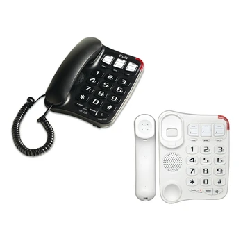 Рингтон стационарного телефона для пожилых людей - Стационарный домашний телефон с большой кнопкой с усиленным звуком и легко читаемым дисплеем