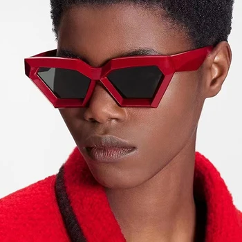 SO & EI, Винтажные Многоугольные солнцезащитные очки 