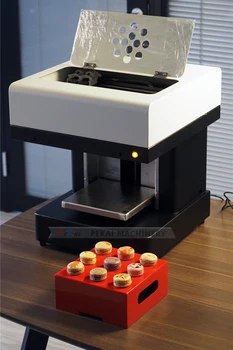 4 Чашки 3D Цифрового Съедобного Струйного Принтера Цветной Кофе Латте Принтер Автоматический Селфи Пицца Торт Конфеты Принтер Машина