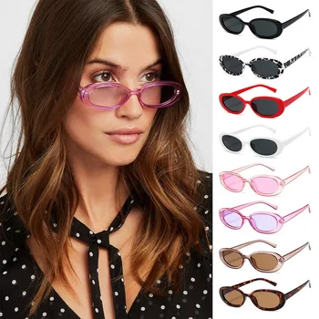 Ретро Солнцезащитные очки, овальные солнцезащитные очки, женские ретро брендовые дизайнерские винтажные женские солнцезащитные очки с кошачьим глазом