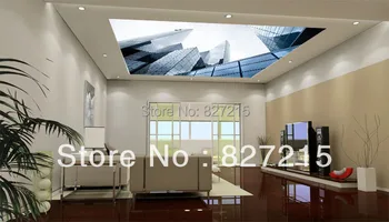SV-2543, хит продаж, потолочный материал с потолочным светильником, особняк с видом на ПВХ, потолочная пленка для украшения гостиной