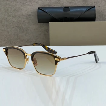 Высококачественные солнцезащитные очки роскошного бренда, мужские высококачественные титановые модные UV400, уличные солнцезащитные очки ручной работы, женские модные солнцезащитные очки