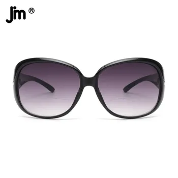 JM Большие Круглые бифокальные солнцезащитные очки для чтения для женщин, Винтажные Негабаритные Женские Очки для чтения UV400