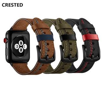 Кожаный ремешок для Apple Watch band apple watch 4 3 5 band 44 мм/40 мм iwatch band 42 мм/38 мм браслет correa ремешок для часов серии belt