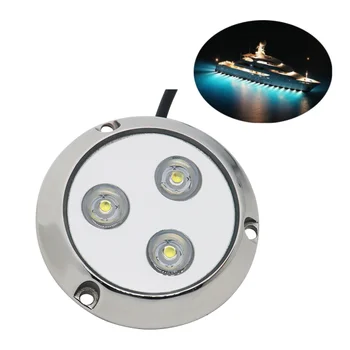 2023 IP68 Водонепроницаемый светодиодный подводный светильник для лодки, Светильник для бассейна, док-станция для яхт, Наружные 9 Вт 30 Вт, аксессуары для оборудования морских судов
