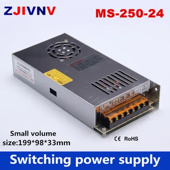 мини/малый размер 250 Вт импульсный источник питания 24 В 10а программируемый светодиодный источник питания с одним выходом от переменного до постоянного тока (MS-250-24)