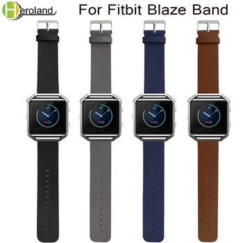 23 мм роскошные кожаные ремешки для часов fitbit blaze, ремешок на запястье, Смарт-спортивные часы для женщин, мужской ремешок для часов, подлинный ремешок для Fitbit Blaze