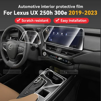 Для LEXUS UX 250h 300e 2019-2023 Панель Коробки Передач Приборная Панель Навигации Автомобильная Внутренняя Защитная Пленка TPU Против Царапин