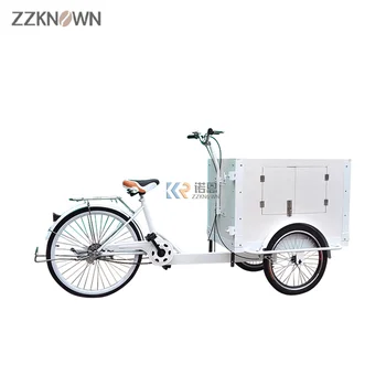 Тележка для кофе, велосипед с морозильной камерой, Электрический трехколесный велосипед, тележка для продажи хот-догов, киоск для мороженого