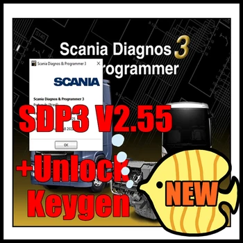 Новейший SDP3 V2.55.1 с Keygen Unlimited для диагностики грузовиков и автобусов 2.55.1 с бесплатной установкой активатора + Видео