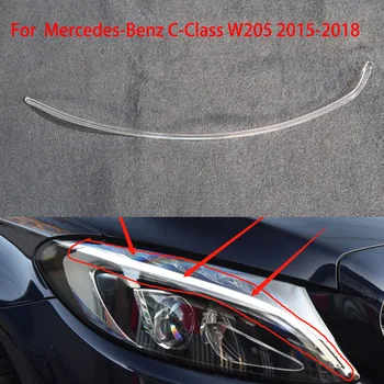 Для Mercedes-Benz C-Class C180 C300 W205 2015-2018 Направляющая Фара DRL Световодная Пластина Дневного света Автомобиля