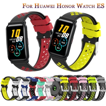Мягкий силиконовый спортивный сменный дышащий ремешок для Huawei Honor Watch ES, ремешок Для смарт-часов Honor ES, ремешки для аксессуаров
