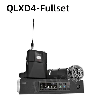 QLXD4 Fullset UHF True Diversity Беспроводная микрофонная система для выступлений на сцене Караоке Mic Wireless Professionnel