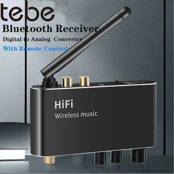 tebe Bluetooth 5.1 Ресивер Цифроаналоговый Аудиопреобразователь Коаксиальный Оптоволоконный 3,5 мм Aux Беспроводной Адаптер Поддержка USB Диска
