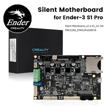 Creality Ender-3 S1 Pro Комплект бесшумной материнской платы 32 Бит V2.4.S1 Детали 3D-принтера Модернизированные Высокопроизводительные TMC2208 STM32F401RCT6