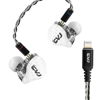 Наушники CVJ CVM с высоким качеством звука, сменный кабель, четырехблочный Hi-Fi Для Apple 7/8 Plus/11Pro/XS/Max/12 iPad