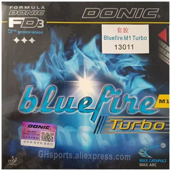Оригинальная ракетка для настольного тенниса Donic Bluefire M1 Turbo 13011, резиновая ракетка для настольного тенниса, спортивная ракетка