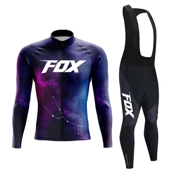 Велосипедный костюм FOX TELEYI с длинным рукавом, Осенняя велосипедная одежда, Одежда для горного велосипеда, Велосипедная одежда, Одежда для велоспорта на горном велосипеде