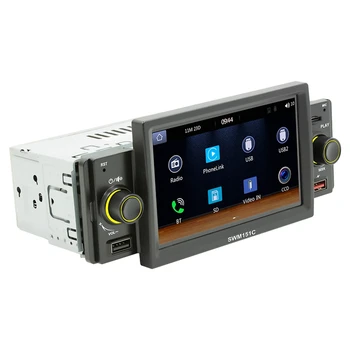 1 Din 5-дюймовый Автомобильный радиоприемник Carplay, стерео Bluetooth, MP5 плеер для Android-Автоматическая громкая связь, USB FM-приемник 60Wx4