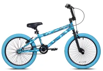 Велосипед 20-дюймовый BMX для девочек-инкогнито, бирюзово-синий камуфляж