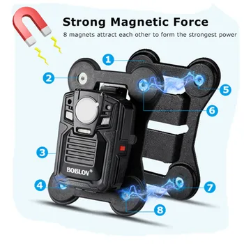 Универсальный Магнитный всасывающий зажим BOBLOV Содержит магниты внутри и снаружи с сильным всасыванием для камеры KJ21 T5 WA7D N9