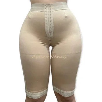 Корректирующие брюки средней длины с высокой талией, 3 рядами пуговиц и застежкой-молнией в промежности Faja, Женские шорты для подтяжки ягодиц, Формирующие фигуру