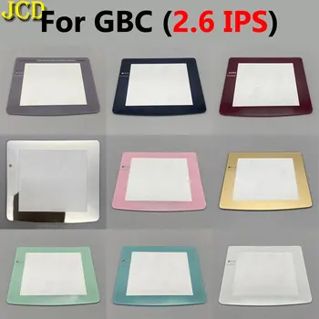 Сменное стеклянное зеркало JCD для Gameboy Color GBC с 2,6-дюймовым IPS-экраном, Защитная пленка для линз С адгезивными деталями