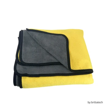 Полотенца для автомойки, супер мягкая ткань из микрофибры, полотенце для автомойки, Marflo BT-4005, серый, желтый