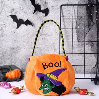 Подарочная сумка для вечеринки с изображением ведьмы и Эльфа, сумка для конфет на Хэллоуин, сумочка с тыквой для трюков или угощений