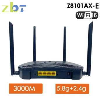 ZBT Гигабитный Wi-Fi Маршрутизатор Openwrt 1750 Мбит/с 3000 Мбит/с WIFI6 5,8 ГГц 128 МБ Флэш-памяти 256 МБ ОЗУ 4 * Точка доступа локальной сети 4T4R Антенна для 128 Пользователей
