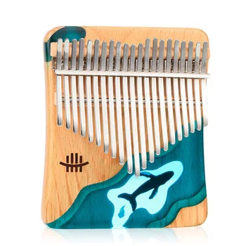 Высококачественный музыкальный инструмент 2021 года Из букового дерева Hluru, Калимба с 21 клавишей и аксессуарами