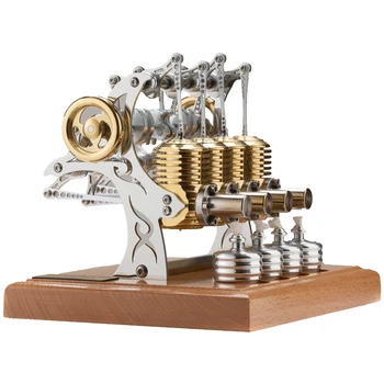 Металлическая сборочная модель двигателя Стирлинга, игрушка для Прецизионных машин, Подвижная Металлическая Механическая игрушка ручной работы, Практичная Моторная игрушка