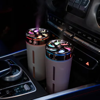 USB Мини-Увлажнитель воздуха, диффузор с ароматическими эфирными маслами для дома, автомобиля, Ультразвуковой немой диффузор для создания тумана со светодиодной цветной лампой