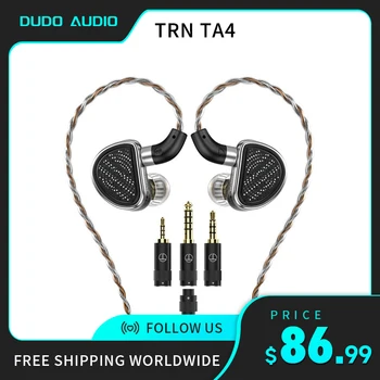 TRN TA4 2BA + 2DD Гибридные наушники-вкладыши Knowles/Наушники с басовым звуком Высокой точности Hi-Fi для смартфонов/ПК Новые поступления