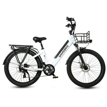 Высокопроизводительный Электрический горный велосипед-мопед для взрослых с рамой из алюминиевого сплава 26 дюймов и литиевой батареей 48 В