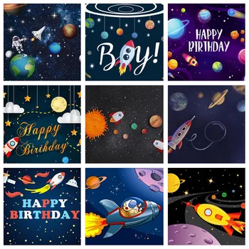 Фон для Фотосъемки Mehofond Вселенная Космос Планета Земля Фон Астронавта Винил для Вечеринки по случаю Дня Рождения Маленького мальчика для Фотостудии